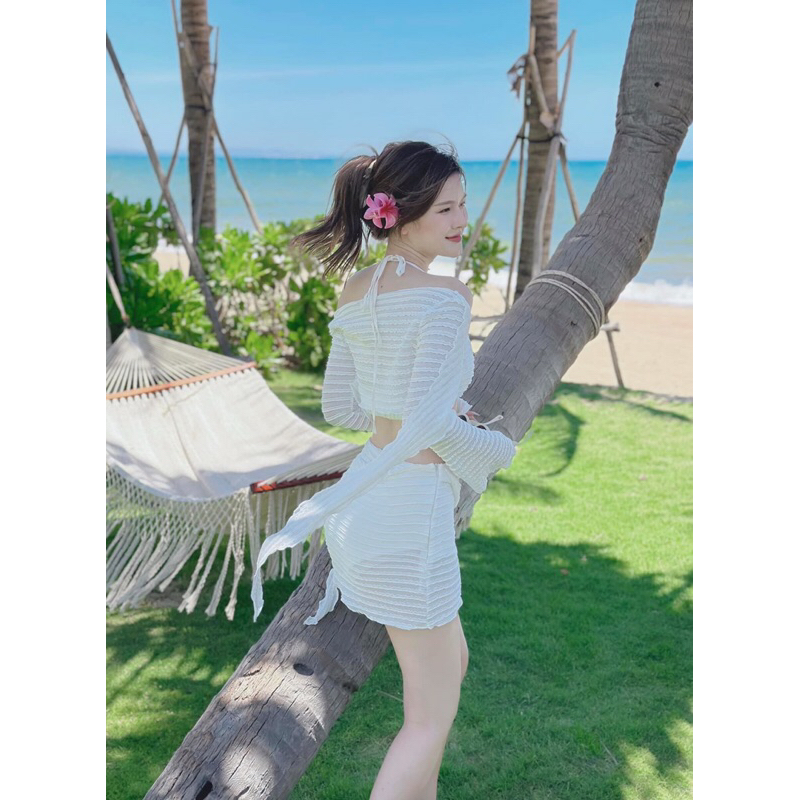 Sét bộ nữ - 4 món bikini đi biển chất xốp dễ thương (38-55kg)