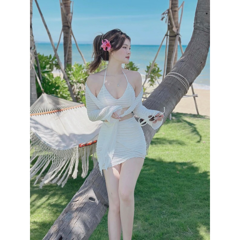 Sét bộ nữ - 4 món bikini đi biển chất xốp dễ thương (38-55kg)