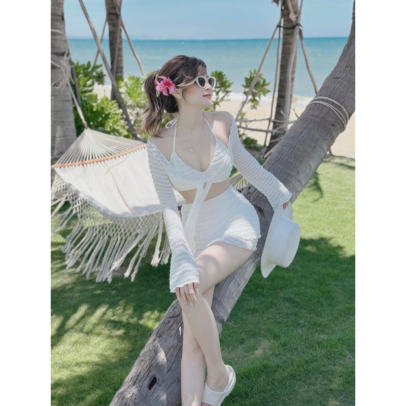 Sét bộ nữ - 4 món bikini đi biển chất xốp dễ thương (38-55kg)