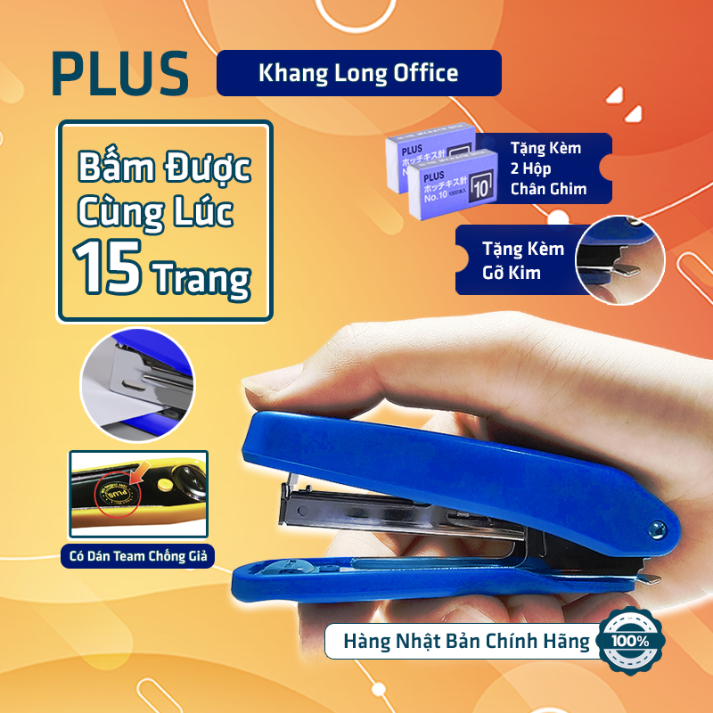 Bấm Ghim Plus Số 10, Kèm Gỡ Kim, Dụng Cụ Học Sinh Văn Phòng, Tặng 2 Hộp ...