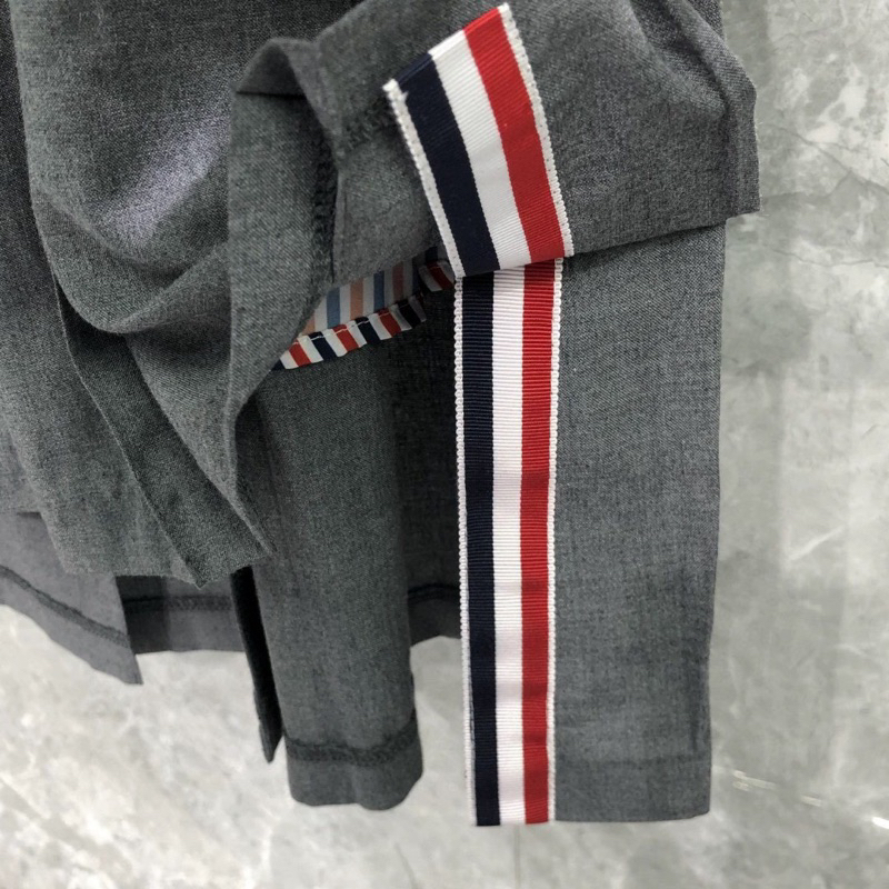 ⚡️[Hight Quality] Chân Váy Dài Th.om Xếp Li 24FW - Điểm Nhấn 4 Vạch Trắng Cao Cấp - TB Qccc Hottrend Full Túi Tag