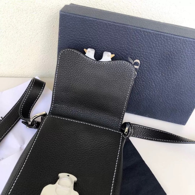 ⚡️[Hight Quality] Túi Đeo Chéo Nam Nữ D1or Saddle - Điểm Nhấn Khuy Bấm Chất Da Cao Cấp - Full Box Qccc