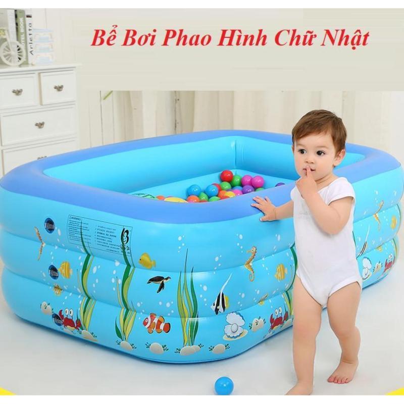 BỂ BƠI CHO BÉ, Phao BƠI GIA ĐÌNH 2M1 3 TẦNG, 1M8 3 TÀNG, 1M5 3 TẦNG, 1M3 3 TẦNG KÈM MIẾNG - FREESHIP
