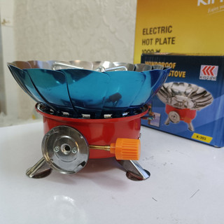 Bếp Ga Mini Chống Gió Có dây Chống Cháy , Gấp Gọn Tiện Dụng Cho Giã Ngoại Du Lịch