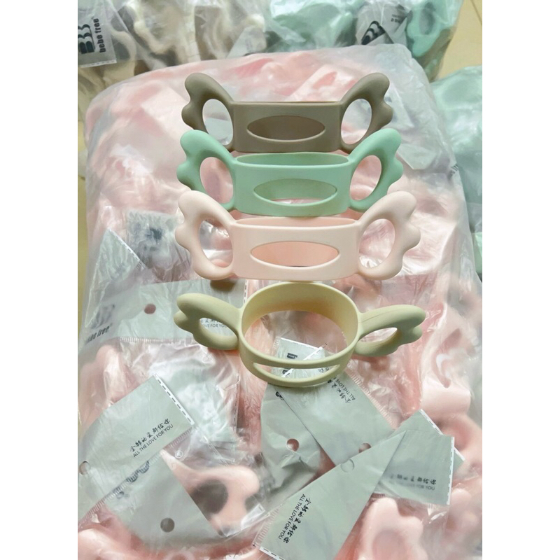 Tay cầm bình sữa Avent,Pieon, Hegen, Lassinoh, Moyuum silicon, phù hợp với tất cả bình cổ rộng..Tibongstore
