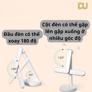 Đèn học để bàn chống cận LED cảm ứng sạc USB tích điện kèm quà tặng