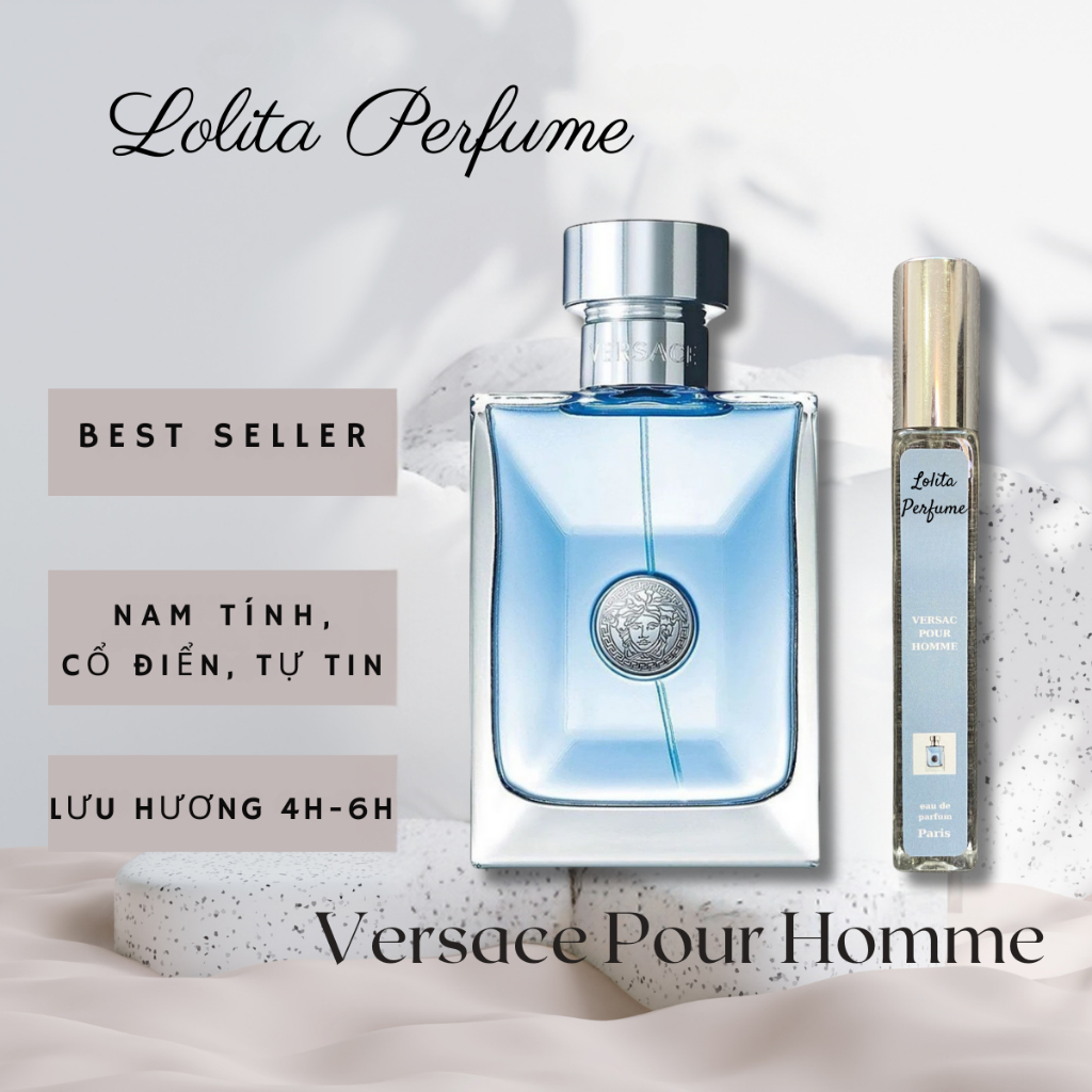 [Nước Hoa Nam Chiết 10ml Cao cấp] Versace Pour Homme -Phong cách :Nam tính, Cổ điển, Tự tin