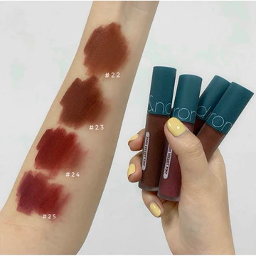 Son Kem Lì Romand Vintage Filter Zero Velvet Tint- Son Bóng Romand Bare Juicy Lasting Tint