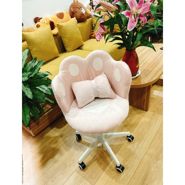 Ghế xoay tiểu thư và ghế xoay trong suốt 360 độ ngồi bàn trang điểm, quầy lễ tân, ngồi bàn học bàn làm việc