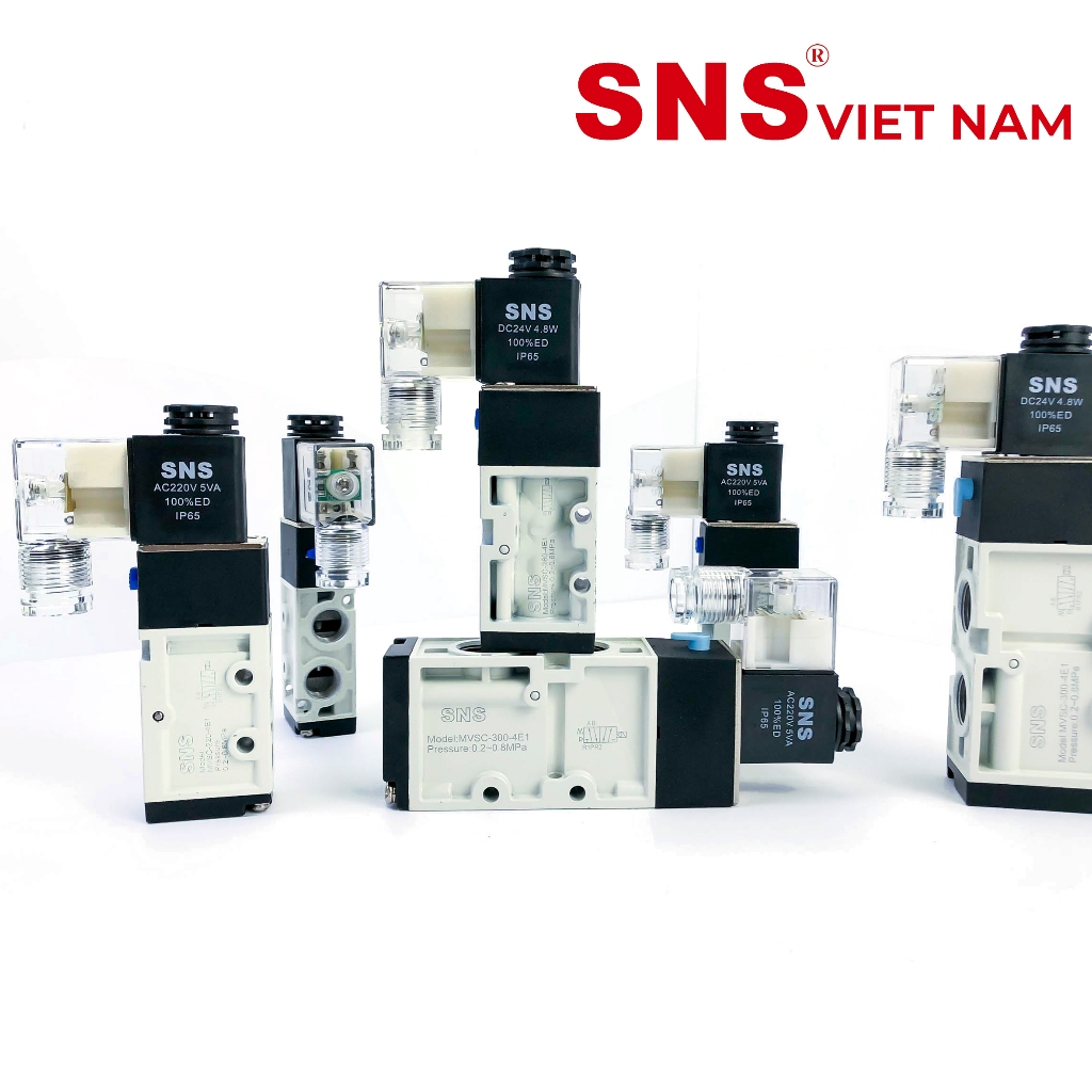 Van điện từ MVSC các cỡ, nguồn DC24V/ AC220V (chính hãng SNS ) | Shopee ...