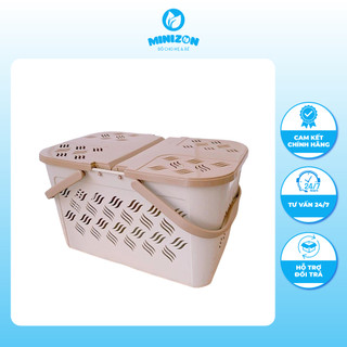 Giỏ nhựa/làn đựng đồ đi sinh, làn nhựa đa năng cao cấp HK2211