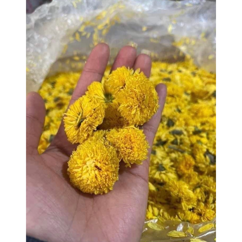 Trà Thảo Mộc Hoa Cúc Vàng Sấy Khô Nguyên Bông Giúp Sáng Mắt, Đẹp Da, Thanh Nhiệt, Giải Độc