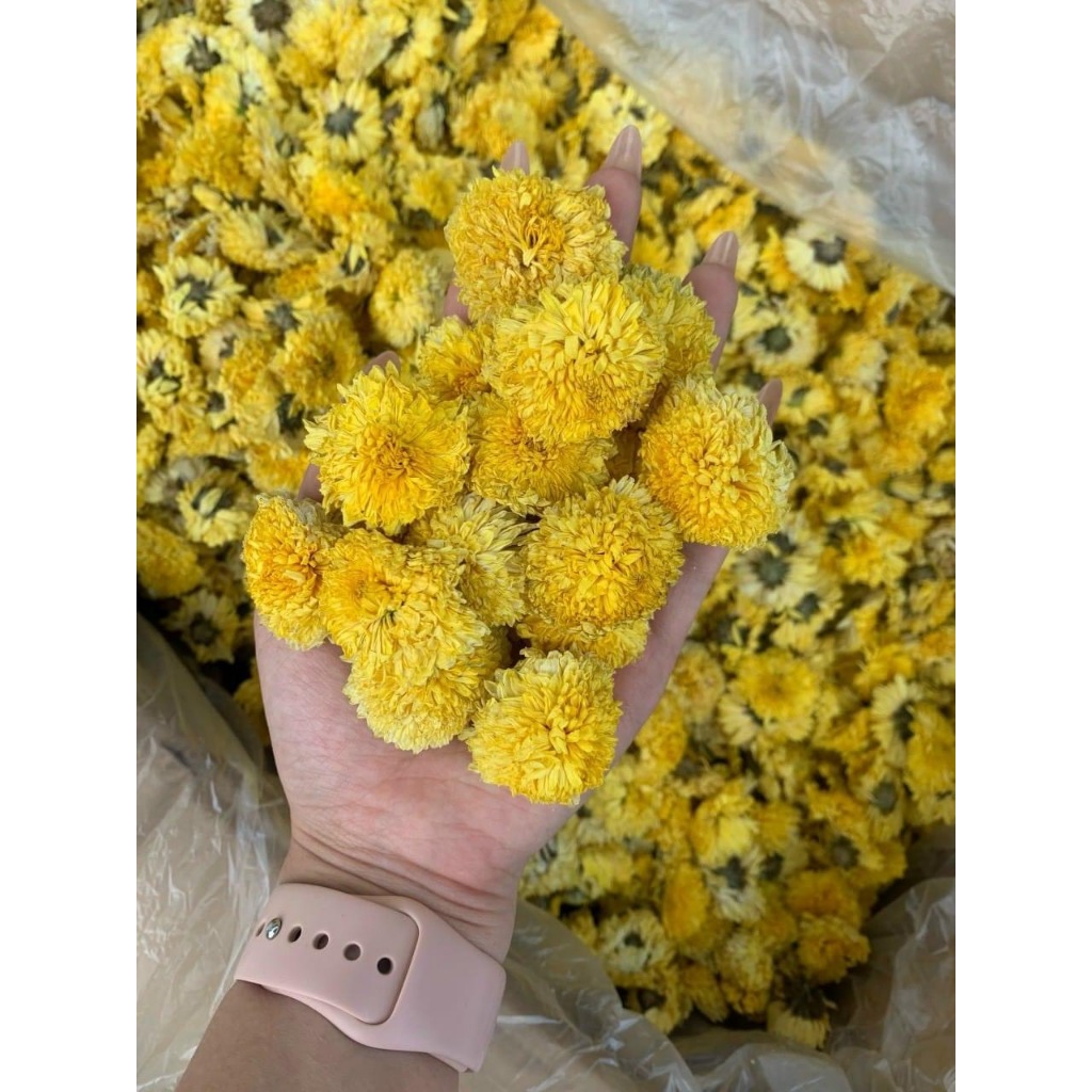Trà Thảo Mộc Hoa Cúc Vàng Sấy Khô Nguyên Bông Giúp Sáng Mắt, Đẹp Da, Thanh Nhiệt, Giải Độc