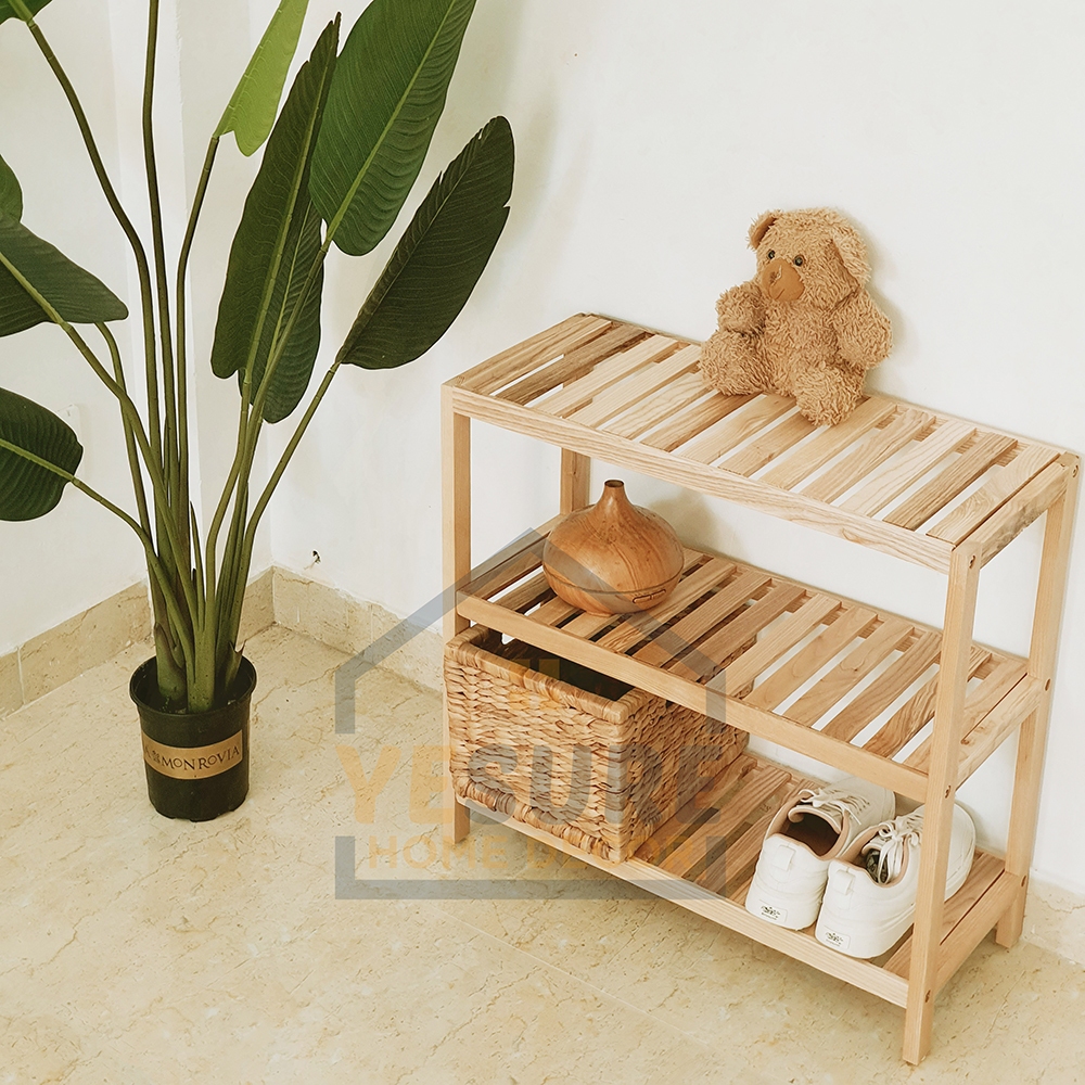 Ảnh Kệ Gỗ Đa Năng Chất Liệu Gỗ Tần Bì Thiết Kế Đẹp Mắt Dễ Dàng Lắp Đặt YESURE 4