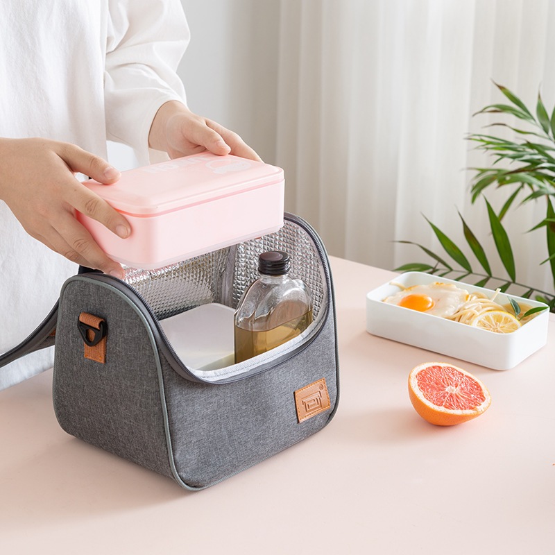 Ảnh Túi Giữ Nhiệt Chống Thấm Túi Đựng Hộp Cơm Văn Phòng Có Quai Sách, Thiết Kế Rộng Rãi YESURE S1G2 Cổ Điển Sang Trọng 4