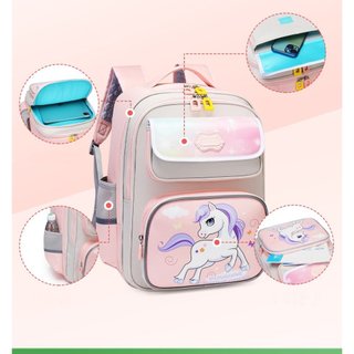 Balo học sinh, Balo đeo vai chống gù lưng, chống thấm nước cho học sinh B-3595 - BINBES