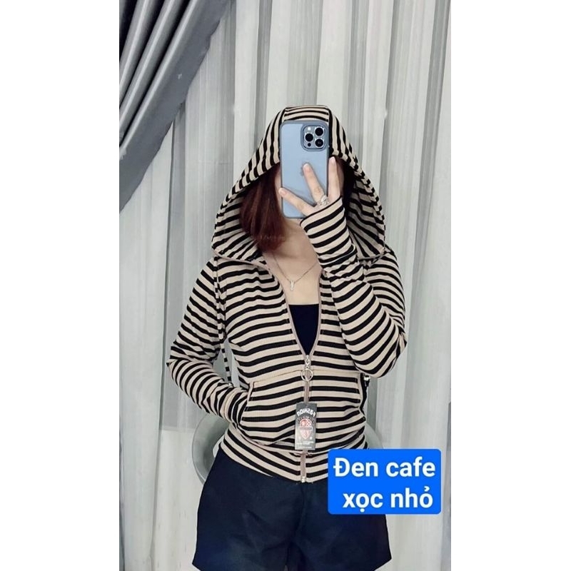 ÁO KHOÁC SỌC CHỐNG NẮNG THUN GÂN TĂM