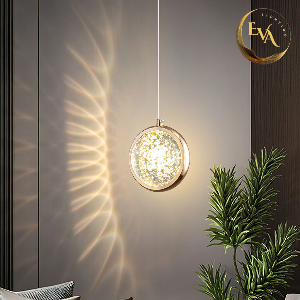 Đèn thả pha lê EVA B01-1 đèn thả decor đầu giường, thả bàn ăn, thả phòng khách phong cách hiện đại bảo hành 12 tháng