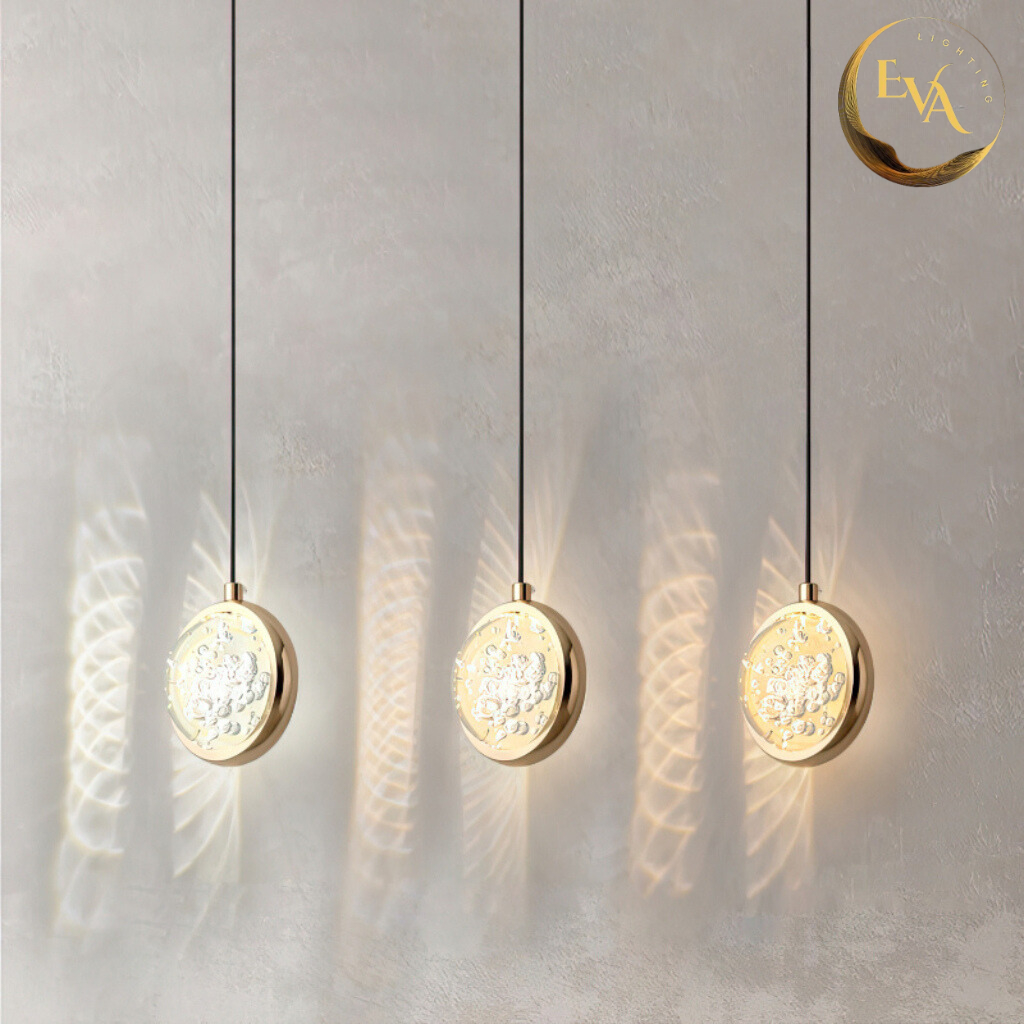 Đèn thả pha lê EVA B01-1 đèn thả decor đầu giường, thả bàn ăn, thả phòng khách phong cách hiện đại bảo hành 12 tháng