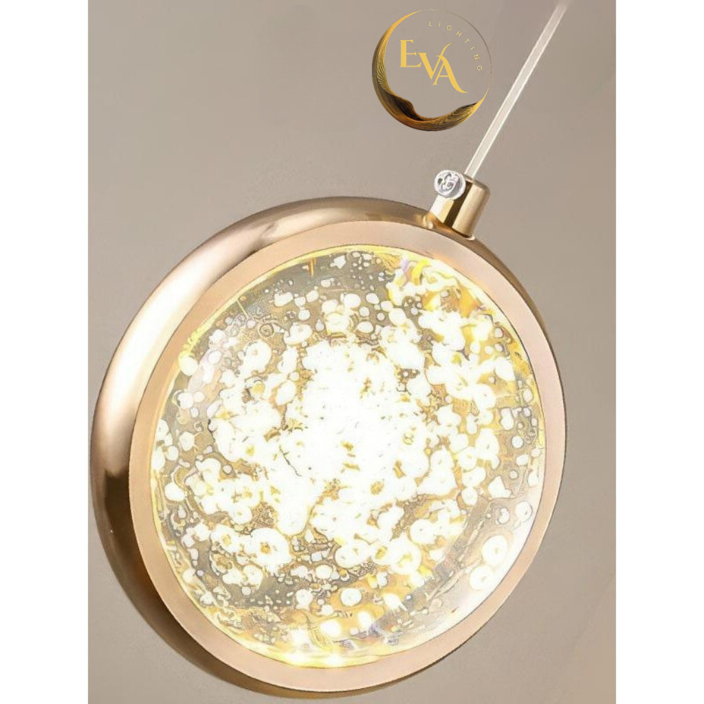 Đèn thả pha lê EVA B01-1 đèn thả decor đầu giường, thả bàn ăn, thả phòng khách phong cách hiện đại bảo hành 12 tháng