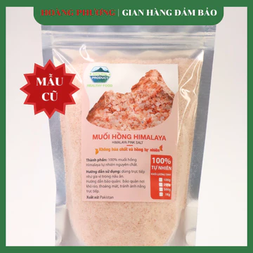Muối Hồng Himalaya Organic 1kg - Muối Hồng Himalaya Ngâm Chân Giải Độc Dạng Mịn Và Hạt Himalaya Pink Salt
