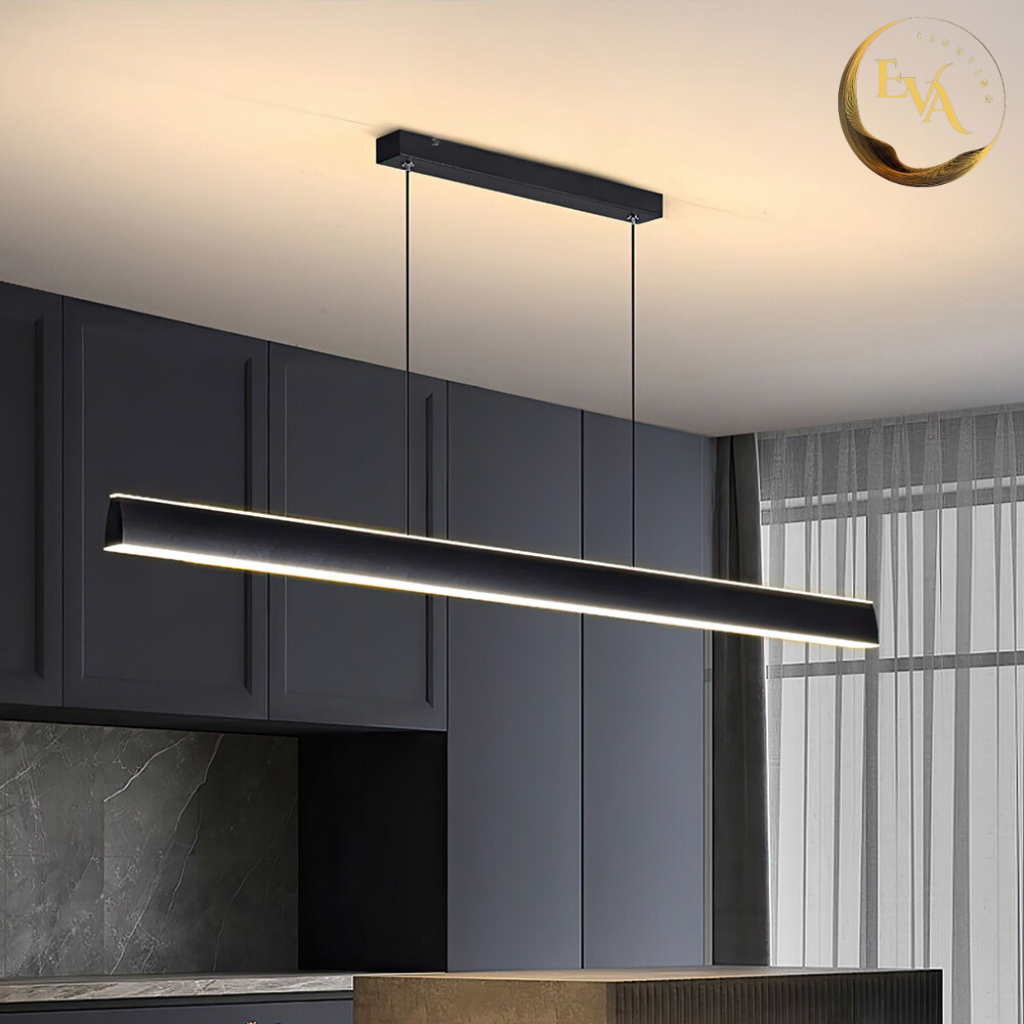 Đèn thả bàn ăn EVA L1806 dài 1m2, loại LED 3 chế độ ánh sáng phong cách hiện đại bảo hành 12 tháng