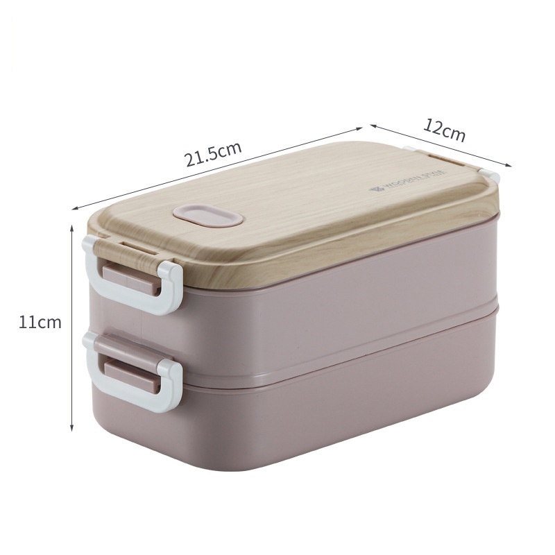 Ảnh Hộp Cơm Văn Phòng Giữ Nhiệt Vỏ Nhựa Cao Cấp Ngăn Đựng Bằng Inox 304 Có Thể Tháo Rời Dung Tích 1600ml HLM-063 YESURE 1