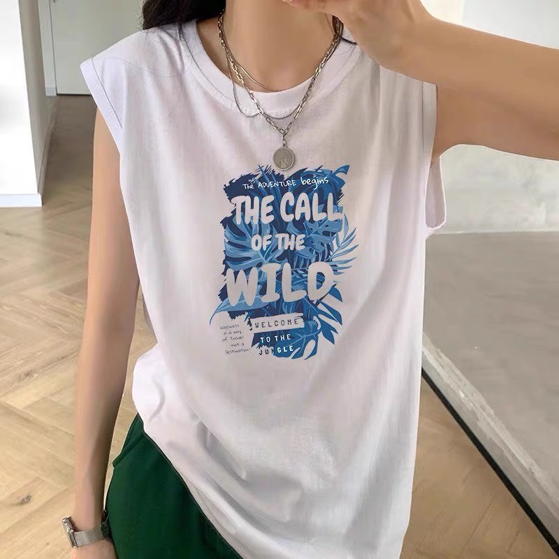Áo thun không tay nữ, Áo tanktop Nữ in hình thời trang cá tính