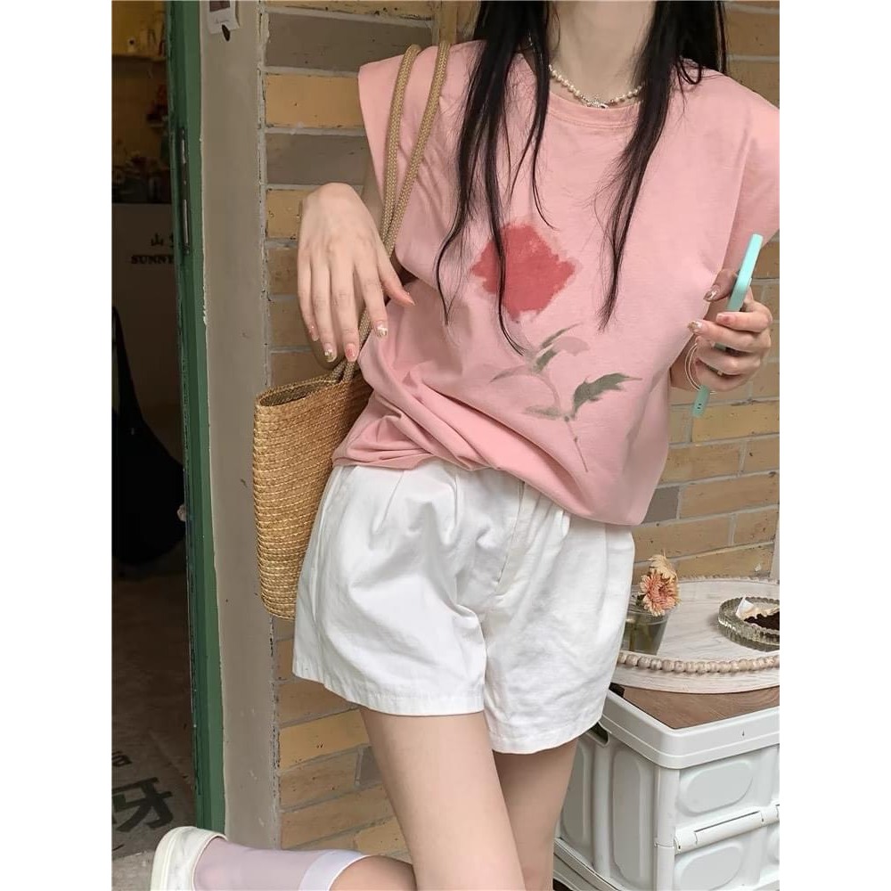 Áo thun không tay nữ, Áo tanktop Nữ in hình thời trang cá tính