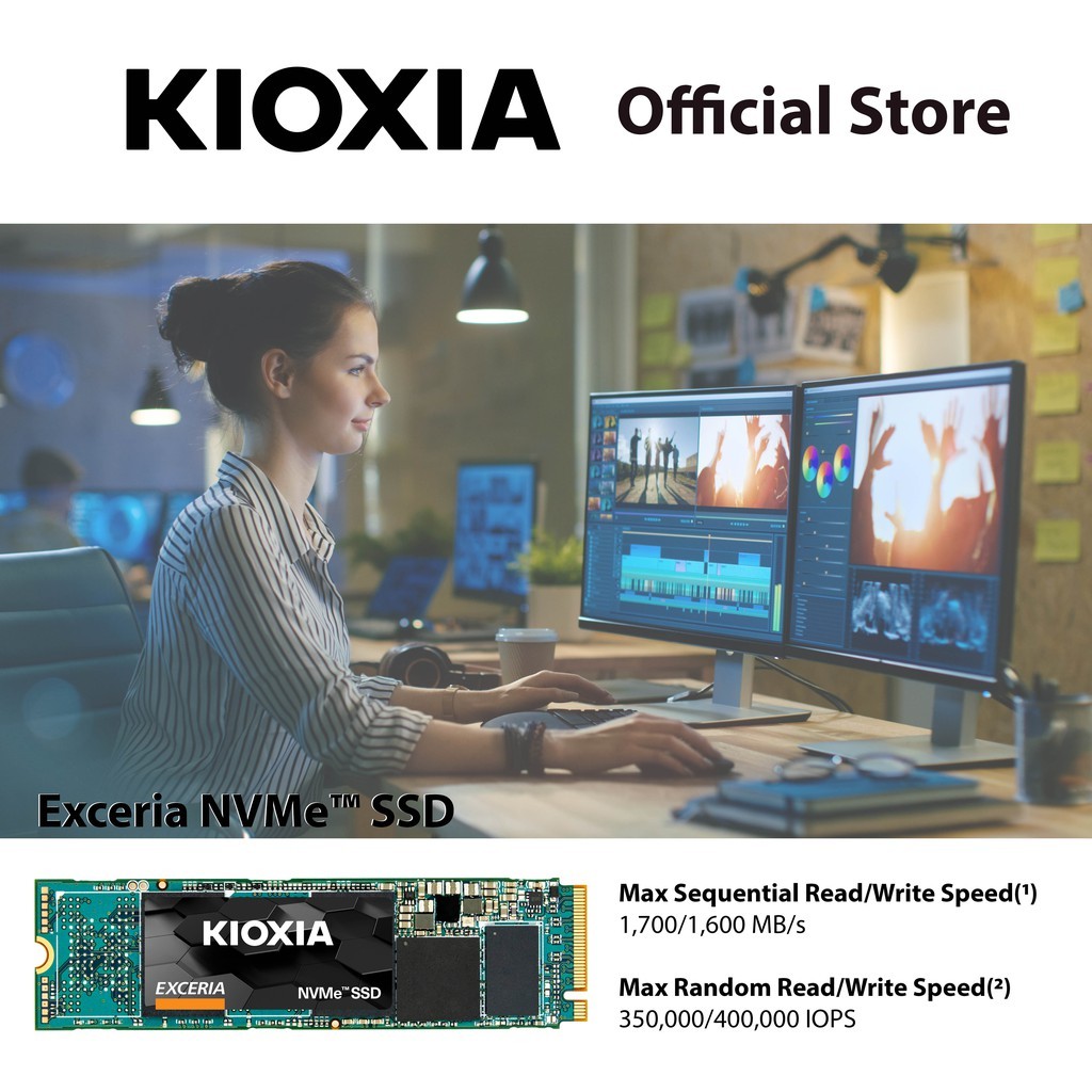 Ổ Cứng SSD NVMe KIOXIA Exceria G3 1TB / 2TB - Gen5x4 đọc 10000 ghi 8900 - BH 5 Năm