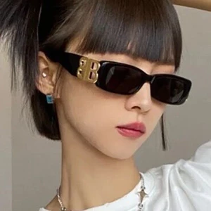 Kính râm mát thời trang gọng chữ nhật phong cách retro Hàn Quốc mắt kính chống tia bức xạ đi chơi biển kỷ yếu đẹp rẻ 278