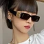 Kính râm mát thời trang gọng chữ nhật phong cách retro Hàn Quốc mắt kính chống tia bức xạ đi chơi biển kỷ yếu đẹp rẻ 278