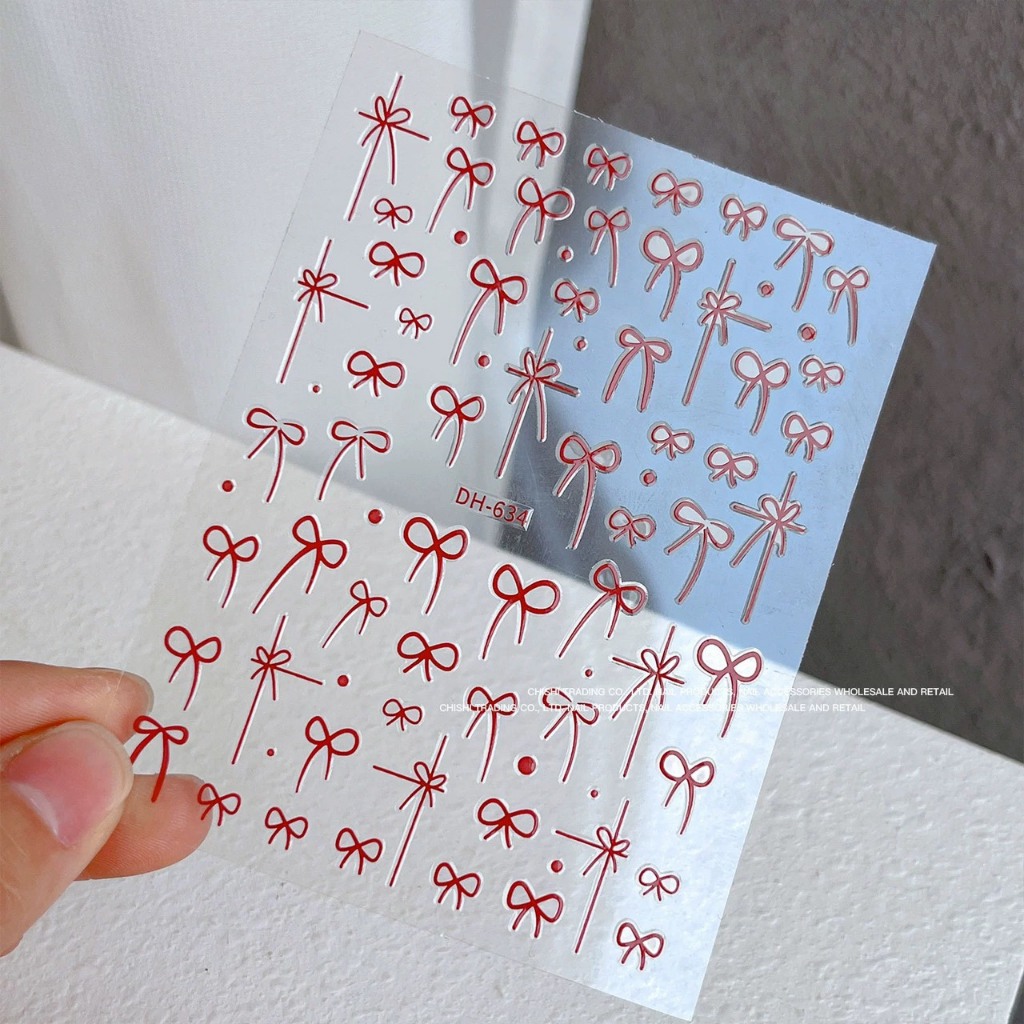 Sticker nơ mẫu mới siêu đẹp DH 634, DH 654