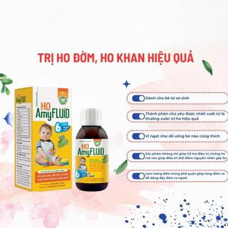 Siro HO AmyFLUiD 100ml - Giảm Ho Khan, Ho Đờm, Giảm Triệu Chứng Cảm Lạnh, Tăng Cường Đề Kháng Cho Bé