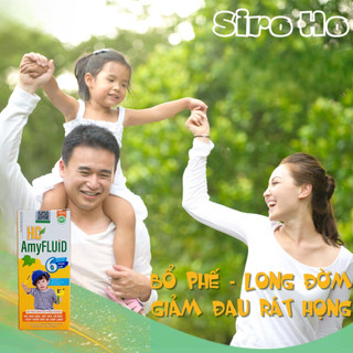 Siro HO AmyFLUiD 100ml - Giảm Ho Khan, Ho Đờm, Giảm Triệu Chứng Cảm Lạnh, Tăng Cường Đề Kháng Cho Bé