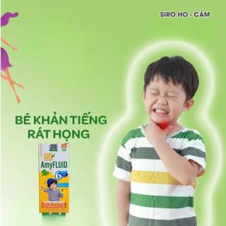 Siro HO AmyFLUiD 100ml - Giảm Ho Khan, Ho Đờm, Giảm Triệu Chứng Cảm Lạnh, Tăng Cường Đề Kháng Cho Bé