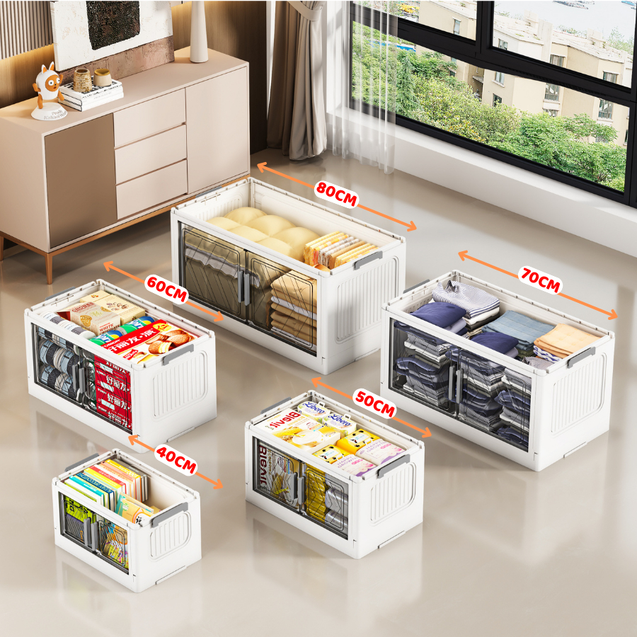 Tủ Đựng Đồ ENODA HOME, Tủ Đựng Sách, Đồ Ăn Vặt Có Thể Gấp Gọn Bánh Xe 360, Màu Sắc Tươi Sáng TUN046
