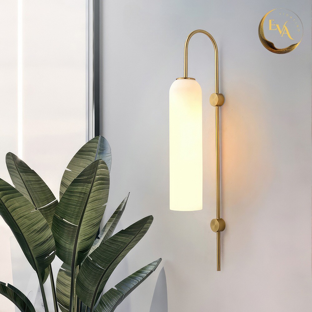 Đèn tường ống dài EVA BD008 D100mm, đèn gắn 2 bên đầu giường, phòng khách bảo hành 12 tháng