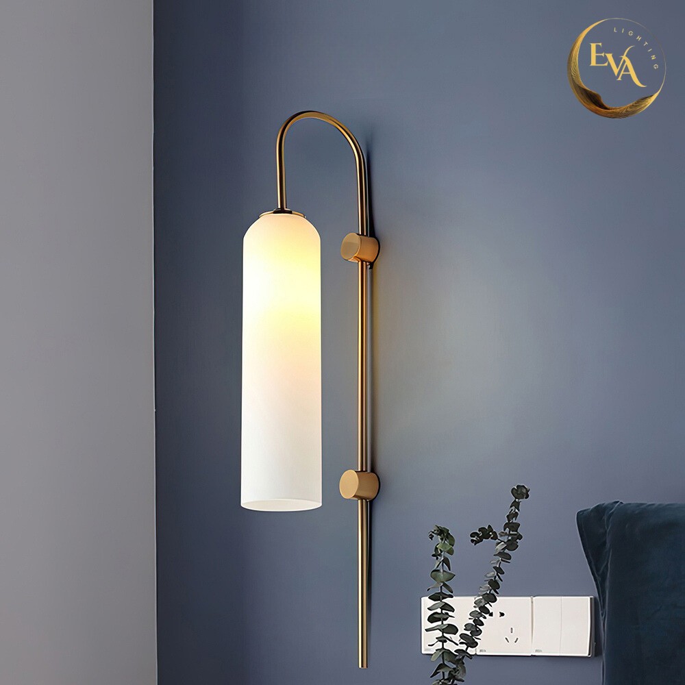 Đèn tường ống dài EVA BD008 D100mm, đèn gắn 2 bên đầu giường, phòng khách bảo hành 12 tháng