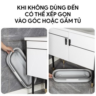 Xô Đựng Nước Gấp Gọn - Xô Nước Ướt Và Khô Hình Chữ Nhật Có Thể Gấp Gọn Tiện Dụng Bền Bỉ