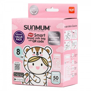Túi Trữ Sữa Sunmum 150ml/ 250ml – Khóa Zip 3 Lớp, Chống Tràn, Không BPA, An Toàn Cho Mẹ Và Bé