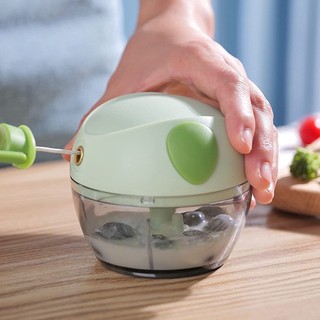 Máy xay mini đa năng 3 lưỡi dao kéo tay, xay tỏi ớt hành, xay rau củ quả