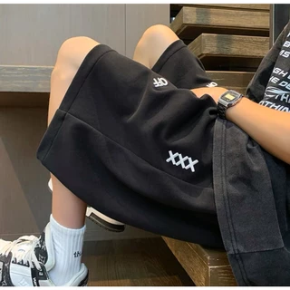 Quần Short Nam Nữ Thêu Chữ ON-OFF Chất Cotton Unisex - Quần Đùi Unisex Thể Thao Mặc Thoáng Mát Thể Thao Năng Động