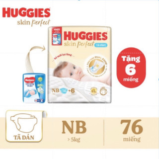 Tã dán Huggies Skin Perfect  NB76/S82/M79, nâng cấp từ Huggies Tràm Trà