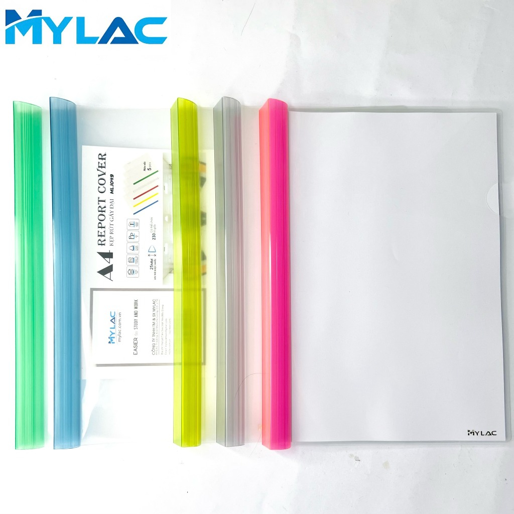 KẸP RÚT TÀI LIỆU A4 loại dày 25MM (MYLAC - ML1049) COMBO 5 CHIẾC - Kẹp ...