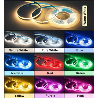 Cuộn dây đèn Led COB 12V 5m siêu sáng, cuộn Led dán COB 12V 5m trang trí đa năng.