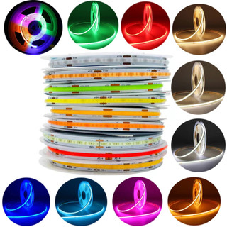 Cuộn dây đèn Led COB 12V 5m siêu sáng, cuộn Led dán COB 12V 5m trang trí đa năng.