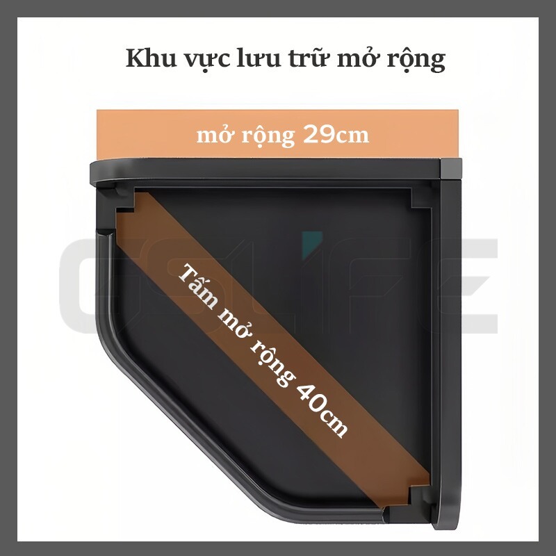 Lifinity 2/3 Tầng Kệ Đựng Gia Vị Vật liệu nhựa, Kệ Nhà Bếp Đa Năng thông minh 2 tầng tiết kiệm