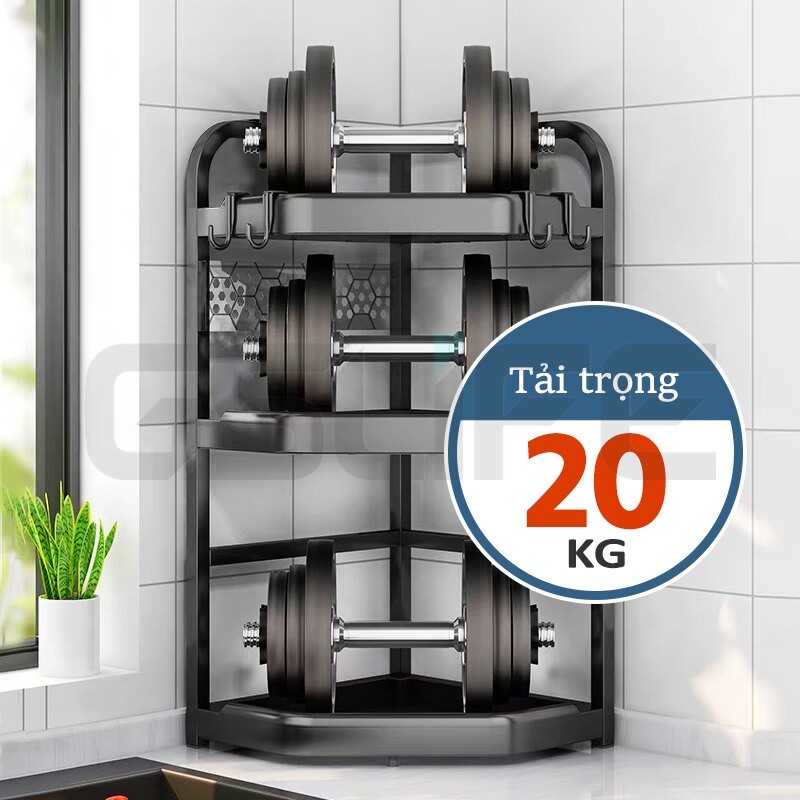 Lifinity 2/3 Tầng Kệ Đựng Gia Vị Vật liệu nhựa, Kệ Nhà Bếp Đa Năng thông minh 2 tầng tiết kiệm