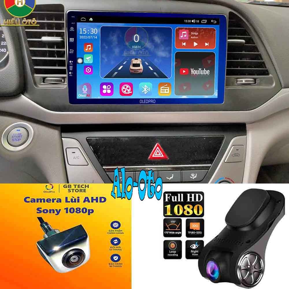 Màn hình Elantra 20062022 oledpro chip 8 nhân,cắm sim 4G,wifi,RAM 2GB